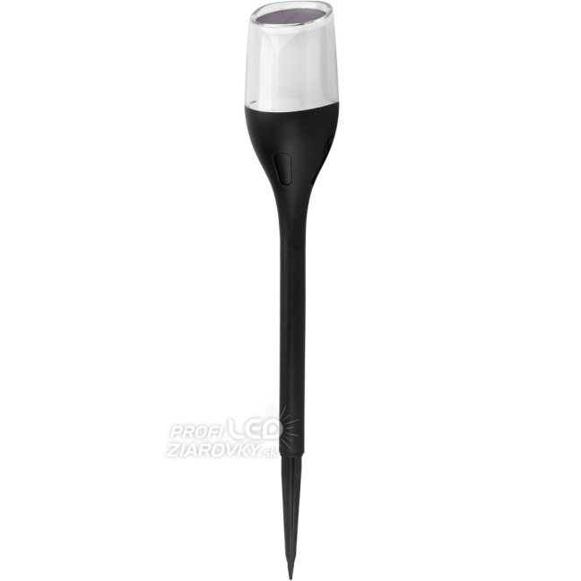LED solárna vonkajšia záhradná lampa IGNIS 64 cm LUMILED s efektom plameňa