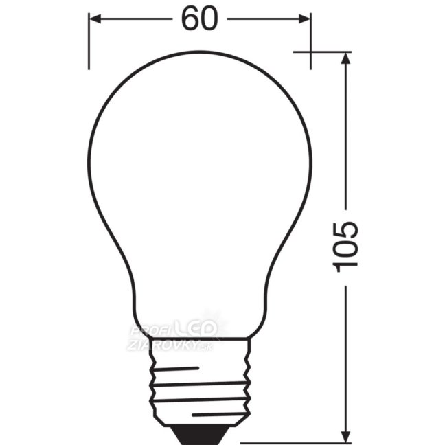 LED žiarovka E27 A60 7,5W = 75W 1055lm 4000K Neutrálne 300° Stmievateľné vlákno OSRAM SUPER STAR