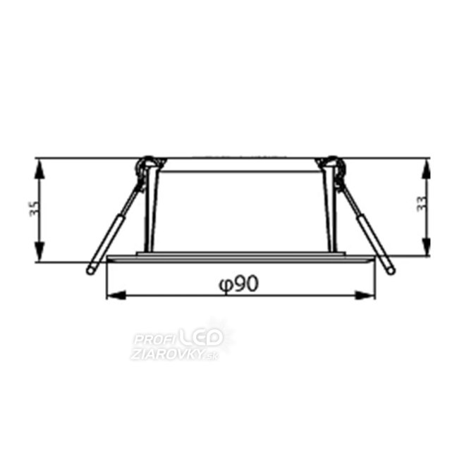 LED panel LED zapustené svietidlo 5,5 W 550 lm 4000K biela Meson Philips