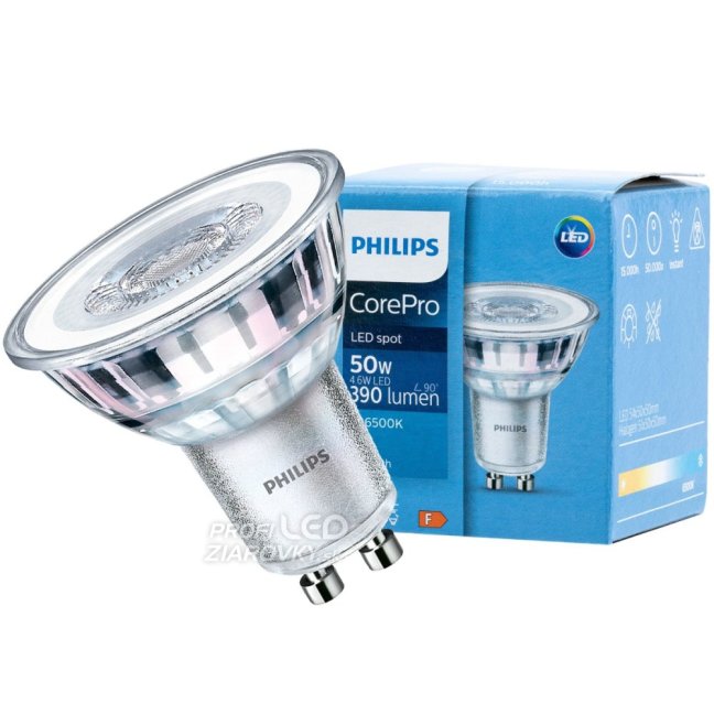 LED žiarovka GU10 4,6W = 50W 390lm 6500K Cold 36° PHILIPS