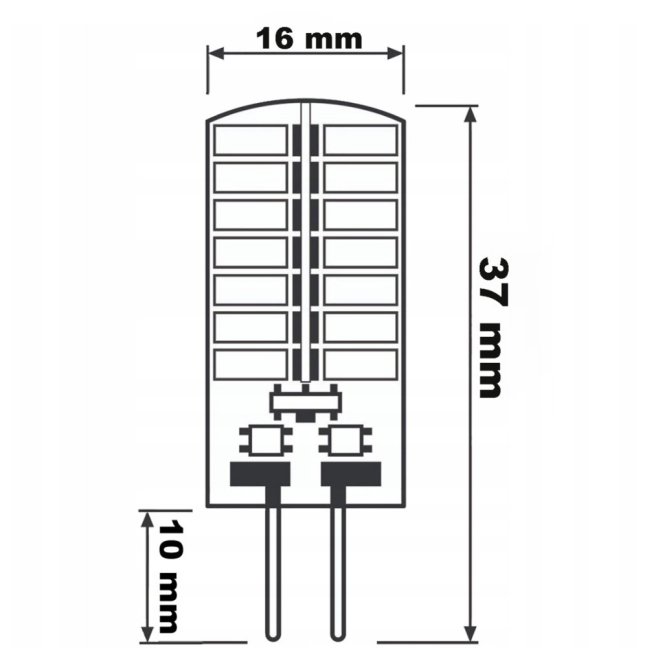 LED žiarovka G4 kapsula 4W = 30W 380lm 3000K Warm 360° LUMILED
