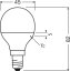 3PAK LED žiarovka E14 P45 4,9W = 40W 470lm 3000K Warm 200° OSRAM VALUE