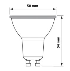 LED žiarovka GU10 5W = 50W - 550lm - 4000K - Neutrál - 120° - PHILIPS