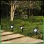 3x LED solárne záhradné bodové svietidlo OGA reflektor IP44 6500K LUMILED
