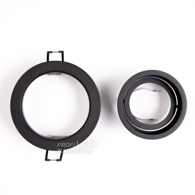 Svietidlo HALOGEN GU10 MR16 Round Black CASSIO LUMILED na zapustenú montáž