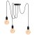 ARANE PAZYK 3-ramenné stropné závesné svietidlo pre LED 3x E27 LUMILED