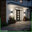 Záhradné nástenné svietidlo fasáda zhora nadol LED GU10 IP44 ZINNIA Black Lumiled