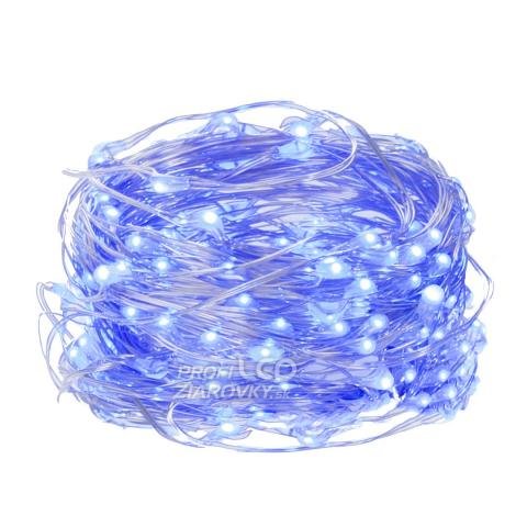 Svetelná mikro reťaz vnútorná na batérie 1,9 m, 20 LED, modrá