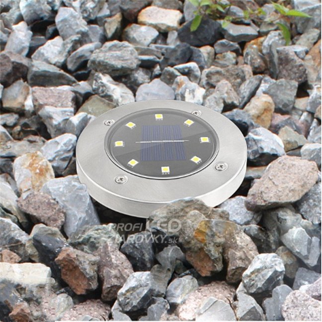 Sada 4x záhradná lampa 8x LED 0,8W SOLAR DOGRUNT s krytím IP54