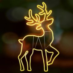Neon-light sob vonkajší - 94x56cm - modrá
