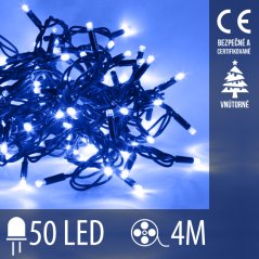 Svetelná reťaz vnútorná 4 m, 50 LED, modrá