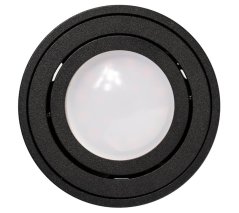 Podhľadové okrúhle svietidlo čierne amat-l 115mm