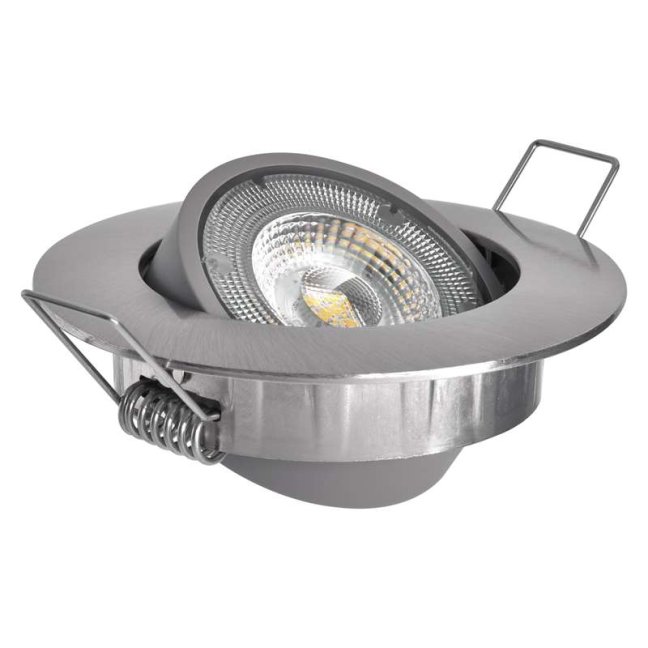Led bodové svietidlo strieborné exclusive 5w neutrálna biela