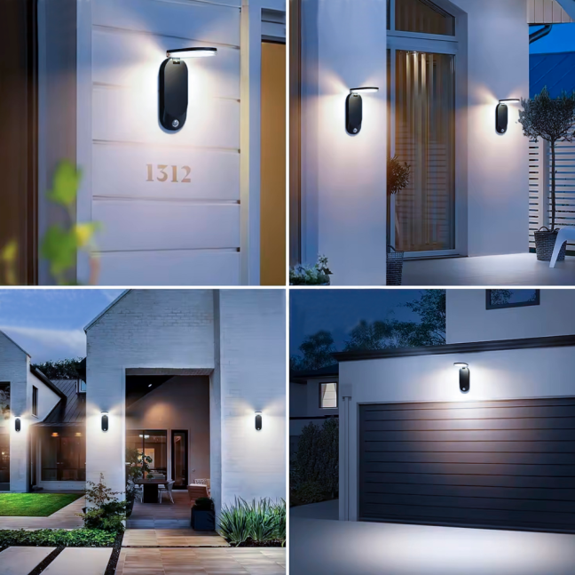 LED solárne záhradné svietidlo Senzor pohybu a súmraku 4000K IP65