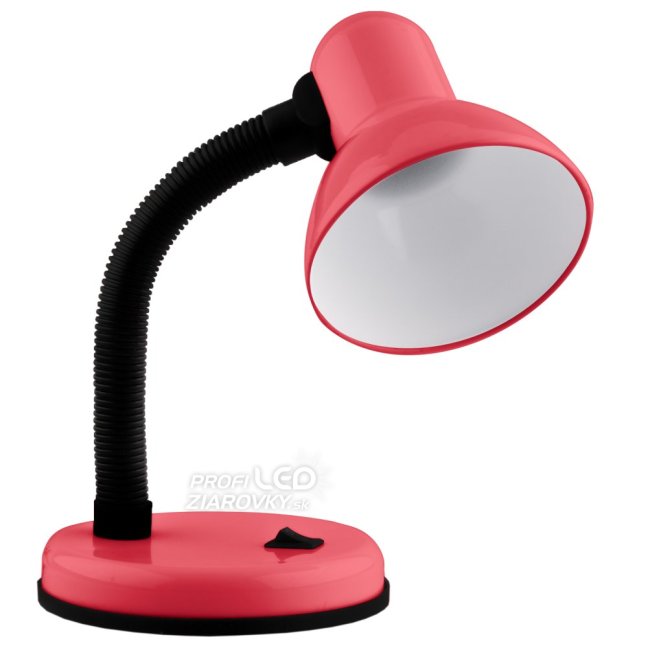 Lampa stolová stolová nastaviteľná SARA školská nočná E27 ružová LUMILED
