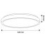 LED stropný plafón 36W 4000K CELIS Round IP44 Black Ring ALS LUMILED