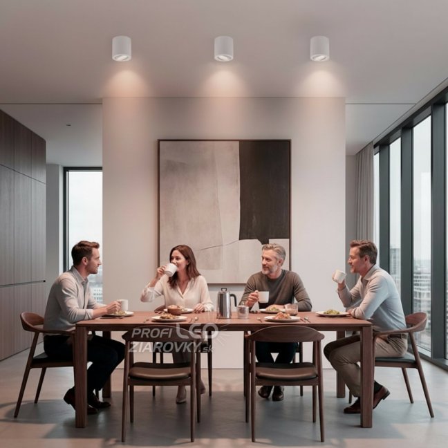 Prisadené halogénové bodové svietidlo AMAT-M - GU10 - LUMILED okrúhle biele 84 mm