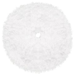Koberček pod Vianočný stromček - 85cm - biela umelá kožušina