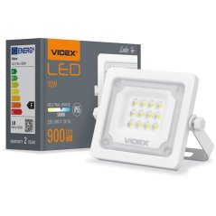 LED reflektor 10W 900lm 5000K IP65 biely VIDEX LUCA