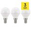LED žiarovka Classic miniglobe 6W E14 neutrálna biela - 3ks
