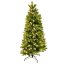 Umelý 1/2 vianočný stromček s integrovaným led osvetlením - 3d+2d ihličie - 180led - 150cm - teplá biela
