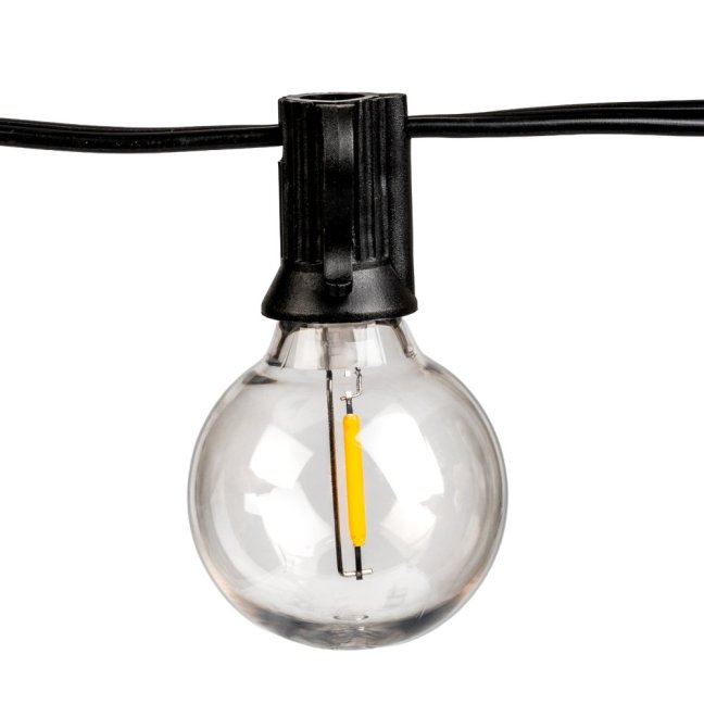 Solárna záhradná girlanda 12x LED dekoratívne guličky 6, 55m 2700K teplá biela + diaľkový ovládač CALLIS2 Lumiled