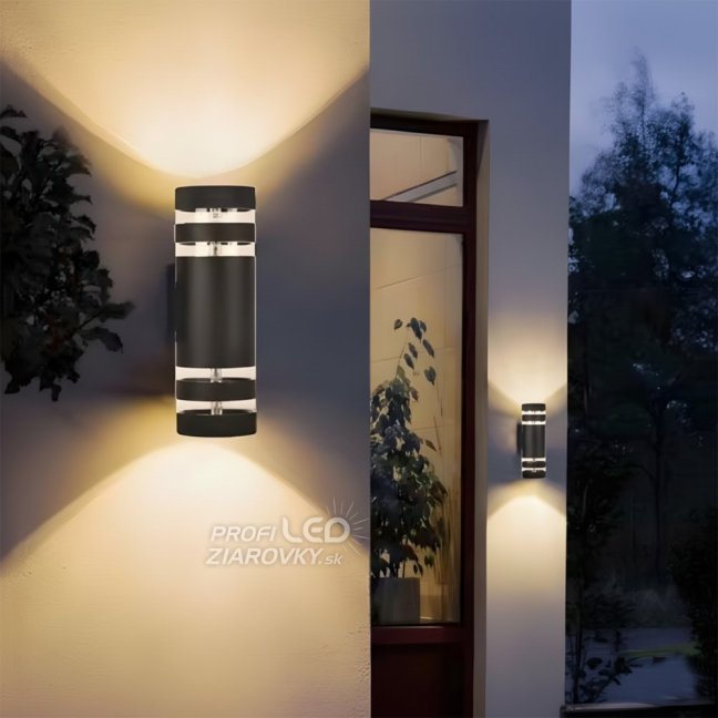 Záhradné nástenné svietidlo 2x E27 12W LED Upstairs Downstairs RINGO LUMILED