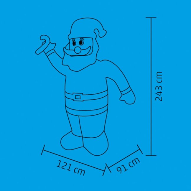 Nafukovací mikuláš 243cm