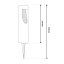 LED solárna záhradná lampa 34cm BURGO 4000K IP44 LUMILED