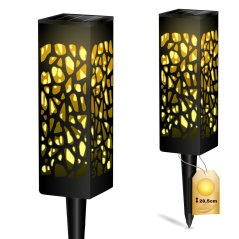 LED solárne záhradné svietidlo 3000K IP44 AZURE LUMILED Ažurový stĺp