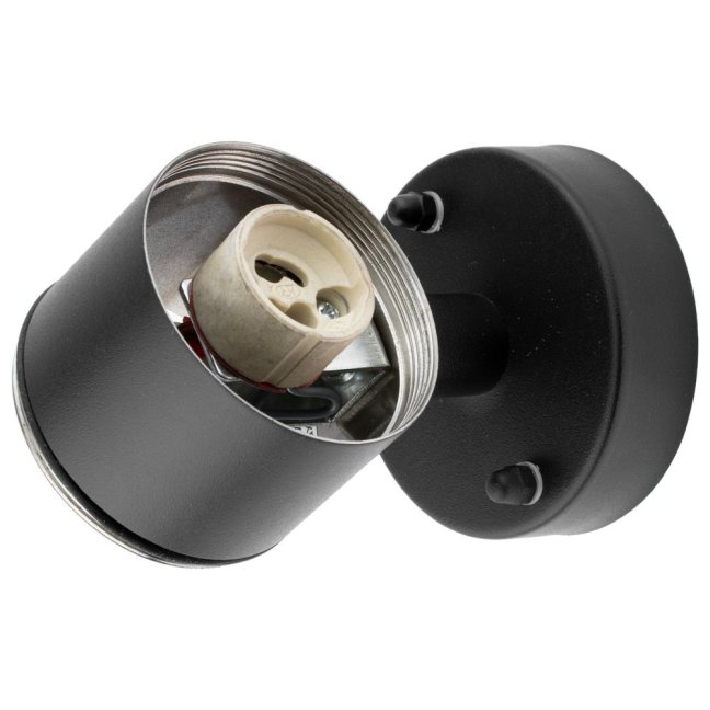 Záhradné nástenné svietidlo fasáda zhora nadol LED GU10 IP44 ZINNIA Black Lumiled