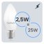 LED žiarovka E27 B35 2,5W = 25W 249lm 6500K Cold 180° LUMILED