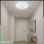 LED stropné svietidlo REGIS 2x E27 IP44 s pohybovým a súmrakovým senzorom biele okrúhle 30cm LUMILED