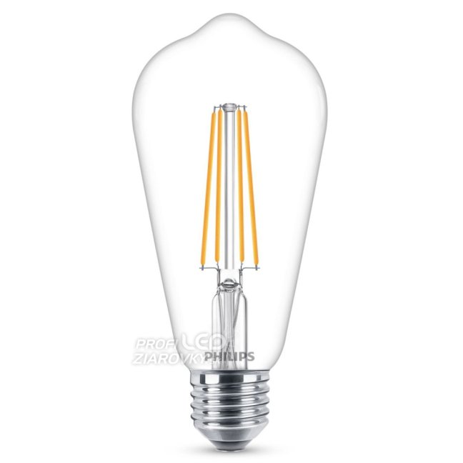 LED Edison E27 ST64 žiarovka 4,3W = 40W 470lm 2700K teplé vlákno PHILIPS