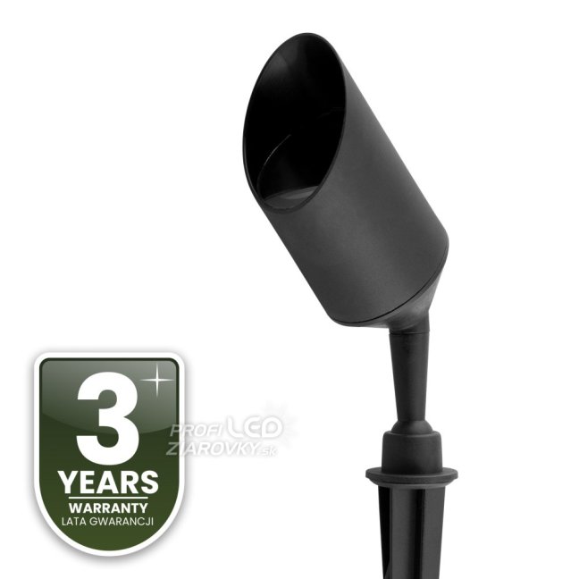 Záhradná vonkajšia lampa LED GU10 reflektor zapichovacia IP65 GARTI kábel LUMILED