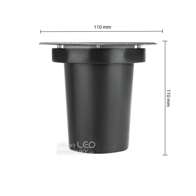 LED GU10 štvorcové záhradné zemné reflektory IP66 IK09