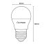 LED žiarovka E27 P45 5W = 40W 470lm 3000K Warm 120° LUMILED