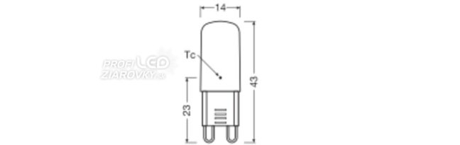 5x LED žiarovka G9 2,6W = 30W 320lm 2700K Warm 300° BASE Osram