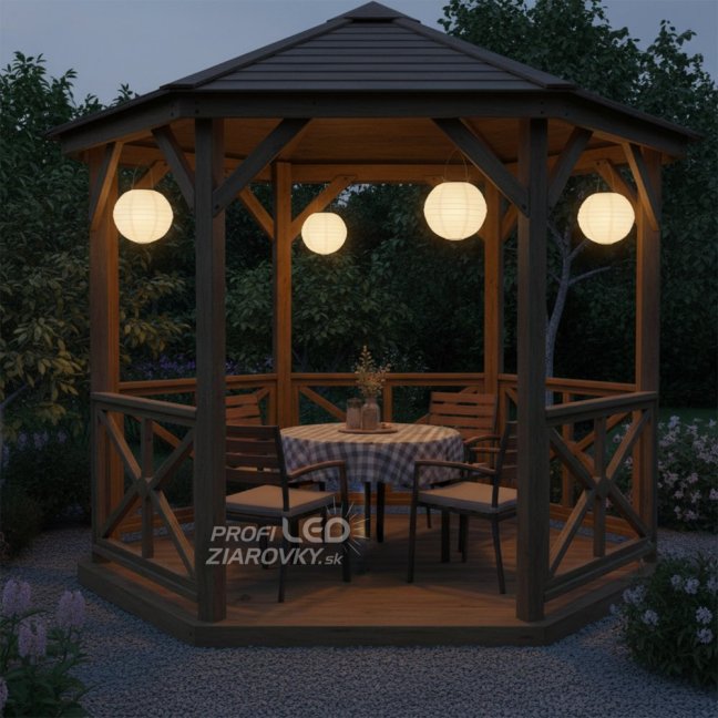 LED solárna záhradná lampa FELISI Origami Lantern 20cm LUMILED