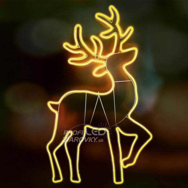 Neon-light sob vonkajší - 94x56cm - modrá