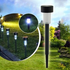 PALIS LUMILED LED solárne vonkajšie jazdné svetlo čierne 6500K