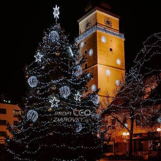 Svetelná reťaz vonkajšia 25 m, 500 LED, studená biela, svetelné programy