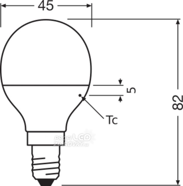 3PAK LED žiarovka E14 P45 4,9W = 40W 470lm 3000K Warm 200° OSRAM VALUE