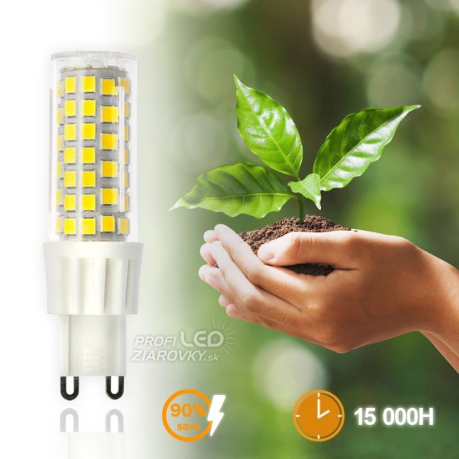 LED žiarovka G9 kapsula 10W = 75W 970lm 6500K Cold 360° LUMILED