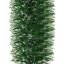 Vianočná girlanda - tmavozelená/biela - 3 m - priemer 10 cm