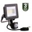 LED reflektor ZUNA2 20W 1800lm 6500K IP44 Black Senzor pohybu LUMILED