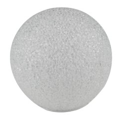 Dekorácia, eva guľa, 2 teplej bielej led, o20 cm