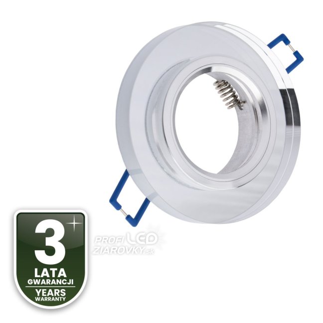 LED GU10 MR16 pevné okrúhle halogénové stropné svietidlo Ariel transparentné