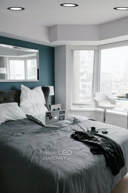 Plafond LED panel 24W 4000K 1920lm 29cm Round Flush Mount Black ECOLIGHT