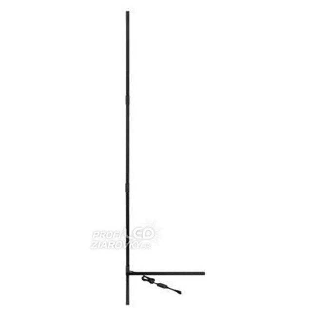 Rohová stojaca lampa čierna 20W RGB Zmena farieb Diaľkové ovládanie